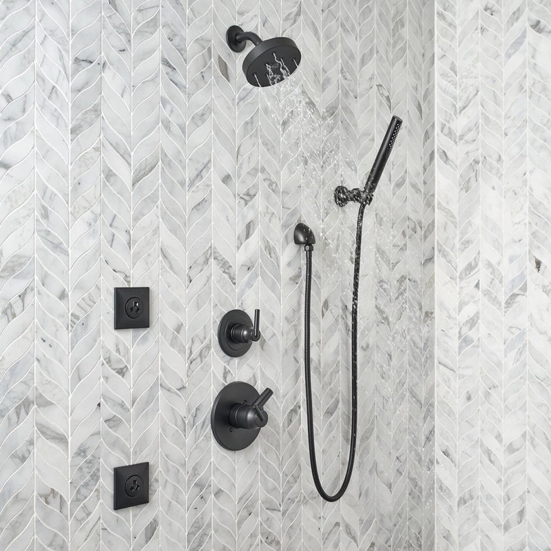 Delta Trinsic Monitor 17 Series H2Okinetic Shower Trim, Matte Black, T17259-BL 3 Delta Trinsic Monitor 17 Series H2Okinetic Shower Trim, Matte Black, T17259-BL - Image 3