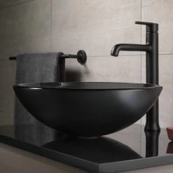 Delta Trinsic Single Handle Vessel Bathroom Faucet, Matte Black, 759-BL-DST -Delta Faucet Store 0b9157db0d25cfd6 1390 w800 h800 b0 p0