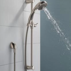 Delta Premium 3-Setting Slide Bar Hand Shower, Stainless, 57014-SS -Delta Faucet Store 1041926f0cbf41bc 8913 w800 h800 b0 p0