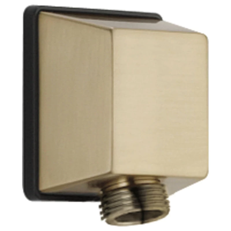 Square Wall Elbow For Hand Shower, Champagne Bronze 2 Square Wall Elbow For Hand Shower, Champagne Bronze - Image 2