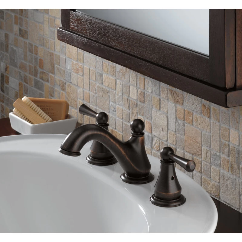 Delta Haywood Two Handle Widespread Bathroom Faucet, Venetian Bronze, 35999LF-RB 2 Delta Haywood Two Handle Widespread Bathroom Faucet, Venetian Bronze, 35999LF-RB - Image 2