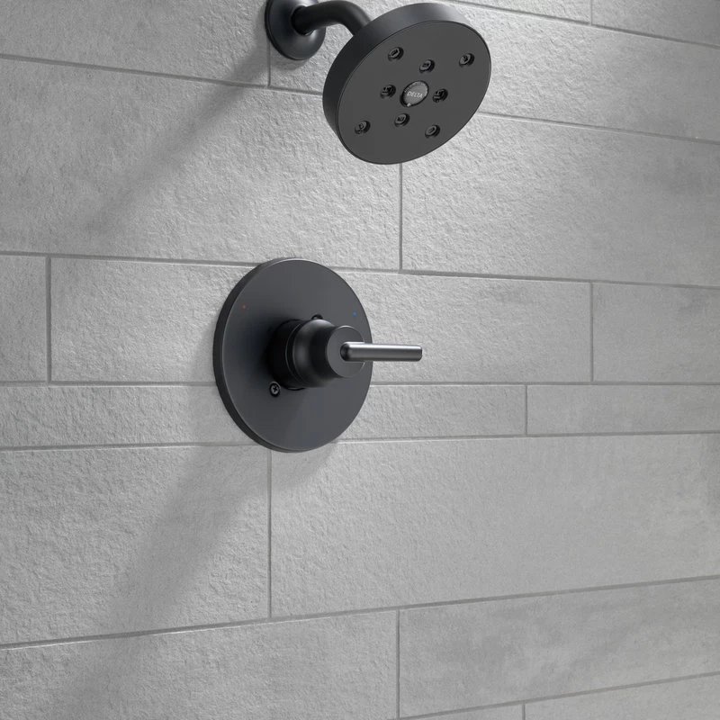 Delta Trinsic Monitor 14 Series H2Okinetic Shower Trim, Matte Black, T14259-BL 3 Delta Trinsic Monitor 14 Series H2Okinetic Shower Trim, Matte Black, T14259-BL - Image 3
