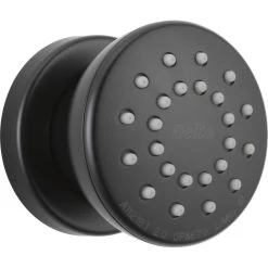 Delta 50102 Singe Function Round Brass Body Spray - Matte Black