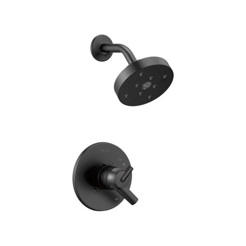 Delta Trinsic Monitor 17 Series H2Okinetic Shower Trim, Matte Black, T17259-BL 1 Delta Trinsic Monitor 17 Series H2Okinetic Shower Trim, Matte Black, T17259-BL