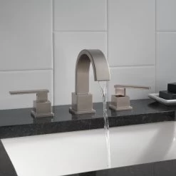 Delta Vero Two Handle Widespread Bathroom Faucet, Stainless, 3553LF-SS -Delta Faucet Store 30c111670cbf41c6 5422 w800 h800 b0 p0