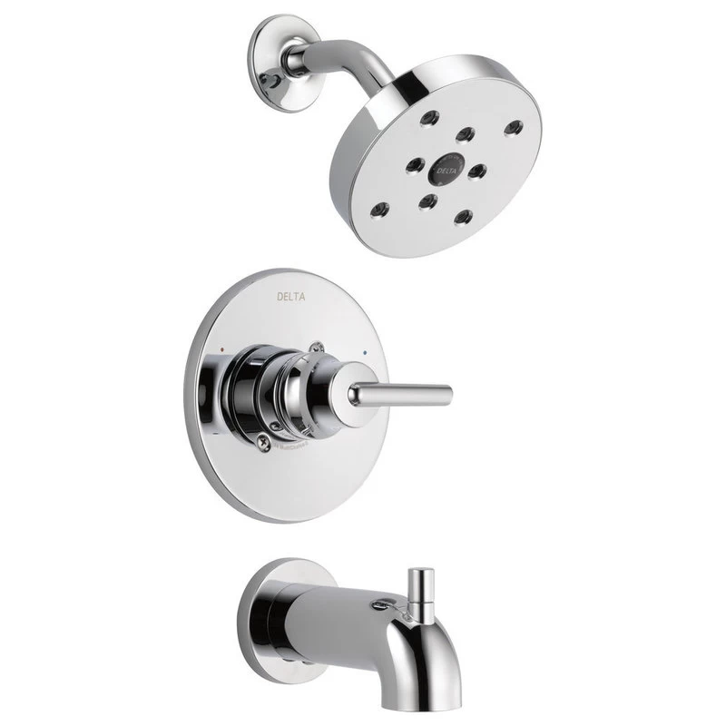 Delta Trinsic Monitor 14 Series H2Okinetic Tub & Shower Trim, Chrome, T14459 1 Delta Trinsic Monitor 14 Series H2Okinetic Tub & Shower Trim, Chrome, T14459