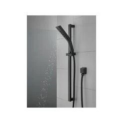 Delta H2Okinetic 3-Setting Slide Bar Hand Shower, Matte Black, 51799-BL -Delta Faucet Store 417156620c475b75 1514 w800 h800 b0 p0