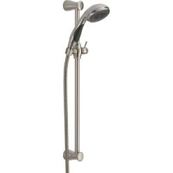 Delta Premium 3-Setting Slide Bar Hand Shower, Stainless, 57014-SS