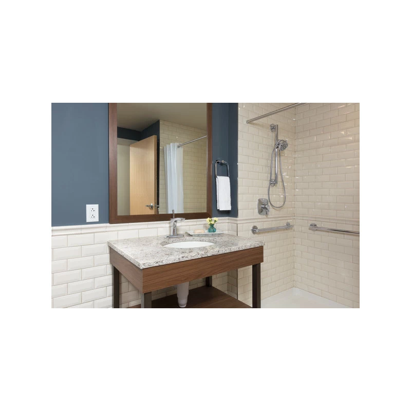 Delta Showering Components ADA Grab Bar Hand Shower Mount, Chrome, U6500 2 Delta Showering Components ADA Grab Bar Hand Shower Mount, Chrome, U6500 - Image 2