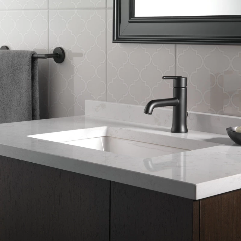 Delta Trinsic Single Handle Bathroom Faucet, Matte Black, 559LF-BLMPU 5 Delta Trinsic Single Handle Bathroom Faucet, Matte Black, 559LF-BLMPU - Image 5