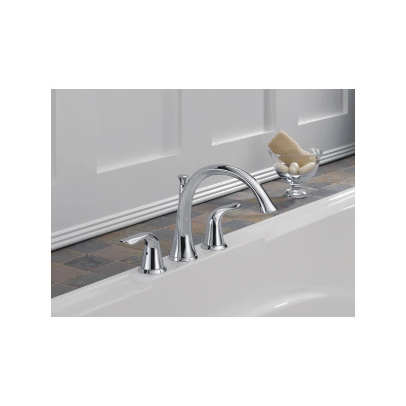 Delta Lahara Roman Tub Trim, Champagne Bronze, T2738-CZ 2 Delta Lahara Roman Tub Trim, Champagne Bronze, T2738-CZ - Image 2