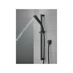 Delta H2Okinetic 3-Setting Slide Bar Hand Shower, Matte Black, 51799-BL -Delta Faucet Store 60216ed30c475b76 1514 w800 h800 b0 p0