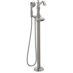 Delta T4797-FL-LHP Cassidy Floor Mounted Tub Filler - Brilliance Stainless