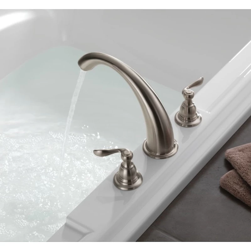 Delta Windemere Roman Tub Trim Stainless 2 Delta Windemere Roman Tub Trim Stainless - Image 2