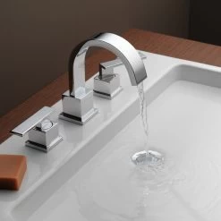 Delta Vero Two Handle Widespread Bathroom Faucet, Chrome, 3553LF -Delta Faucet Store 90d17aa60cbf41ef 5448 w800 h800 b0 p0