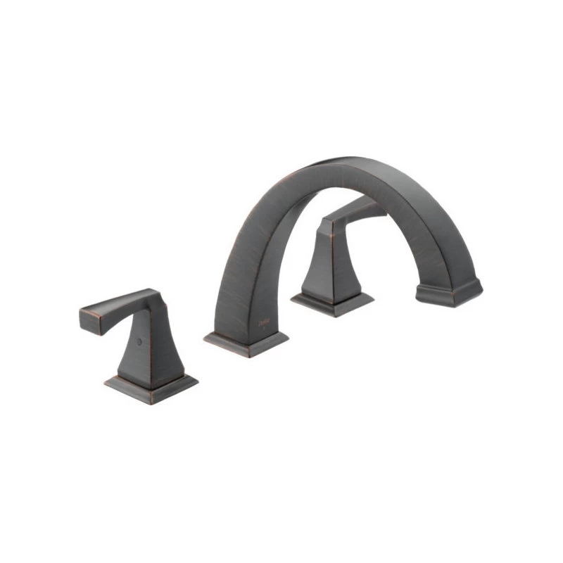 Delta T2751 Dryden Deck Mounted Roman Tub Filler Trim - Venetian Bronze 1 Delta T2751 Dryden Deck Mounted Roman Tub Filler Trim - Venetian Bronze