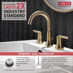 Delta Trinsic 2 Handle Widespread Faucet, Champagne Bronze, 3559-CZMPU-DST 11 Delta Trinsic 2 Handle Widespread Faucet, Champagne Bronze, 3559-CZMPU-DST -Delta Faucet Store 93f1264f0cbf41d0 5445 w800 h800 b0 p0