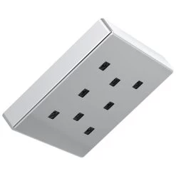 Delta Faucet - 52171 - Universal Showering Components H2Okinetic® Single-Setting Metal Raincan Shower Head