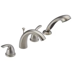 Delta Faucet - T4705-SS - Classic Roman Tub With Hand Shower Trim