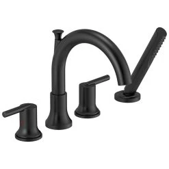 Delta Faucet - T4759-BL - Trinsic® Roman Tub Trim With Hand Shower