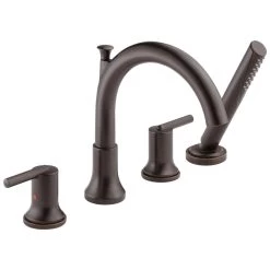Delta Faucet - T4759-RB - Trinsic® Roman Tub With Hand Shower Trim