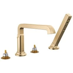 Delta Faucet - T4789-CZ-PR-LHP - Tetra™ Roman Tub Trim With Hand Shower