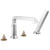 Delta Faucet - T4789-PR-LHP - Tetra™ Roman Tub Trim With Hand Shower