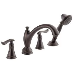 Delta Faucet - T4794-RB - Linden™ Roman Tub With Hand Shower Trim