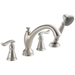 Delta Faucet - T4794-SS - Linden™ Roman Tub With Hand Shower Trim