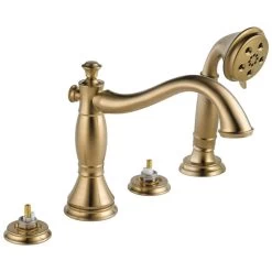 Delta Faucet - T4797-CZLHP - Cassidy™ Roman Tub With Hand Shower Trim - Less Handles