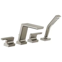 Delta Faucet - T4799-SS-PR - Pivotal™ Roman Tub With Hand Shower Trim