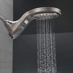 Delta HydroRain 5-Setting 2-in-One Shower Head, Stainless, 58580-SS-PK -Delta Faucet Store ae217bf20d25cfd7 5252 w800 h800 b0 p0