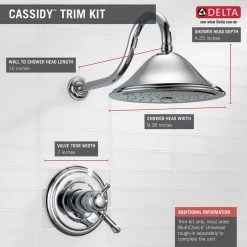 Delta Cassidy TempAssure 17T Series Shower Trim, Chrome, T17T297 9 Delta Cassidy TempAssure 17T Series Shower Trim, Chrome, T17T297 -Delta Faucet Store cb51d1280d25d035 1366 w800 h800 b0 p0