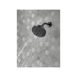 Delta H2Okinetic 5-Setting Contemporary Raincan Shower Head, Matte Black -Delta Faucet Store ce41ffb30c475b78 1874 w800 h800 b0 p0