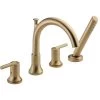 Delta Trinsic Roman Tub With Hand Shower Trim, Champagne Bronze, T4759-CZ