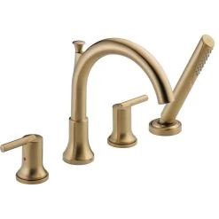 Delta Trinsic Roman Tub With Hand Shower Trim, Champagne Bronze, T4759-CZ