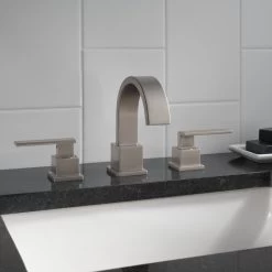 Delta Vero Two Handle Widespread Bathroom Faucet, Stainless, 3553LF-SS -Delta Faucet Store daa12ed10cbf41c3 5422 w800 h800 b0 p0