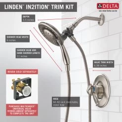 Delta Linden Monitor 17 Series Shower Trim With In2ition, Stainless, T17294-SS-I -Delta Faucet Store e5b1ac9e0d35d672 5537 w800 h800 b0 p0