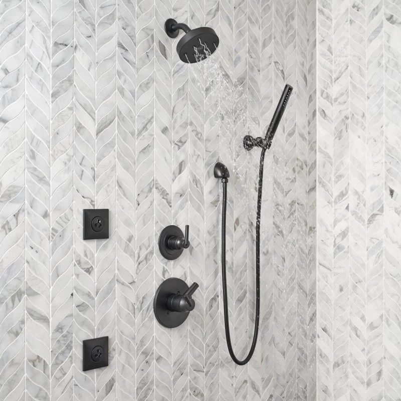 Delta T11859 Trinsic Three Function Diverter Valve Trim - Matte Black 1 Delta T11859 Trinsic Three Function Diverter Valve Trim - Matte Black