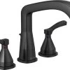 Delta T2776 Stryke Deck Mounted Roman Tub Filler - Matte Black