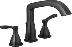 Delta T2776 Stryke Deck Mounted Roman Tub Filler - Matte Black