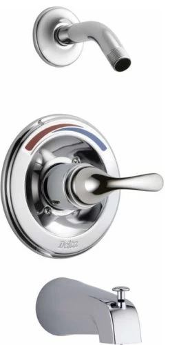 Delta HDF Monitor 13 Series Tub & Shower Trim, Less Head, Chrome, T13491-LHD