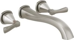 Delta T5776-WL Stryke Double Handle Wall Mounted Tub Filler Trim - Brilliance