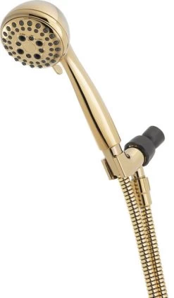 Delta Showering Components 5-Setting Hand Shower, Polished Brass, 75502PB