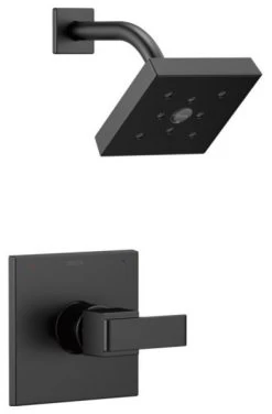 Delta Ara Monitor 14 Series H2Okinetic Shower Trim, Matte Black, T14267-BL