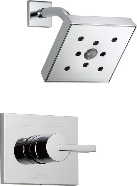 Delta Vero Monitor 14 Series H2Okinetic Shower Trim, Chrome, T14253-H2O 1 Delta Vero Monitor 14 Series H2Okinetic Shower Trim, Chrome, T14253-H2O