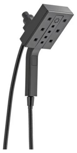 Delta H2Okinetic In2ition 4-Setting 2-in-One Shower, Matte Black, 58473-BL