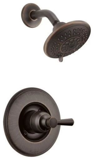 Delta Linden Monitor 14 Series Shower Trim, Venetian Bronze, T14293-RB 1 Delta Linden Monitor 14 Series Shower Trim, Venetian Bronze, T14293-RB