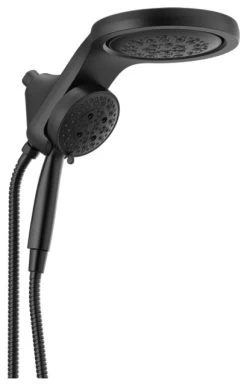 Round 1.75 GPM Multi Function 2-in1 Shower Head, Matte Black