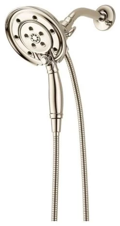 Delta H2Okinetic In2ition 4-Setting Two-in-One Shower, Polished Nickel